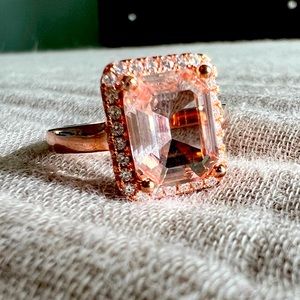 3.50ct Morganite Ring, Size 7